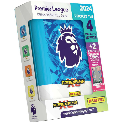 2023-24 Panini Adrenalynl XL Premier League plechová krabička (pocket)