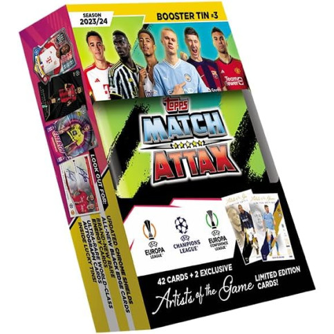 TOPPS MATCH ATTAX CHAMPIONS LEAGUE 2023/24  BOOSTER TIN 3 GREEN