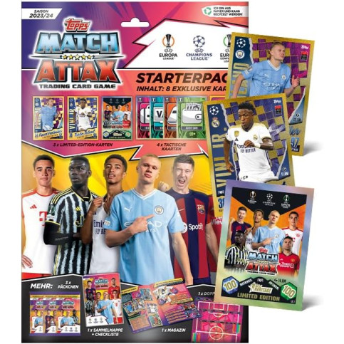 TOPPS MATCH ATTAX CHAMPIONS LEAGUE 2023/24 Starter pack