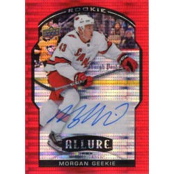 MORGAN GEEKIE auto RC 20-21 Allure Red Rainbow Auto Rookie /299