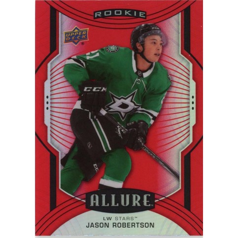 JASON ROBERTSON insert RC 20-21 Allure Red Rainbow Rookie