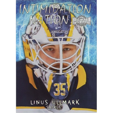 LINUS ULLMARK insert 20-21 Metal Universe Intimidation Nation
