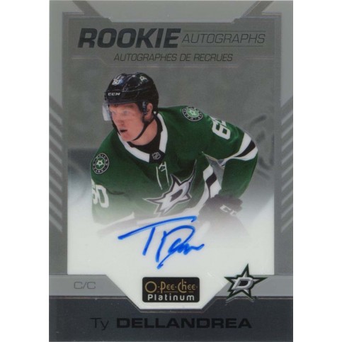 TY DELLANDREA auto RC 20-21 OPC Platinum Rookie Autographs