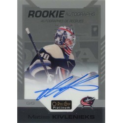 MATISS KIVLENIEKS auto RC 20-21 OPC Platinum Rookie Autographs