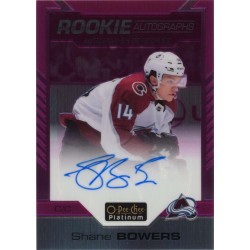 SHANE BOWERS auto RC 20-21 OPC Platinum Rookie Autographs Matte Pink /99