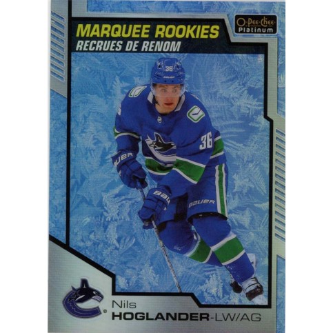 NILS HOGLANDER insert RC 20-21 OPC Platinum Marquee Rookies Arctic Freeze /99