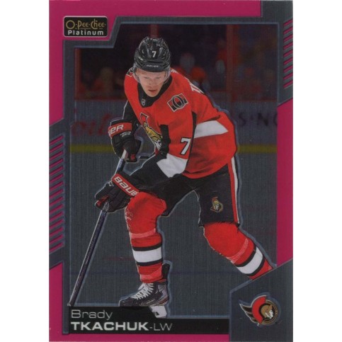 BRADY TKACHUK paralel 20-21 OPC Platinum Matte Pink