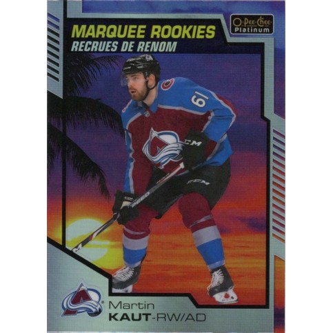 MARTIN KAUT insert RC 20-21 OPC Platinum Marquee Rookies Sunset