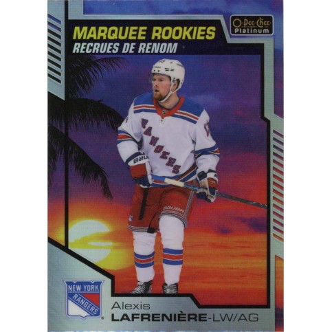 ALEXIS LAFRENIERE insert RC 20-21 OPC Platinum Marquee Rookies Sunset