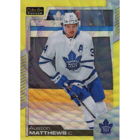 AUSTON MATTHEWS paralel 20-21 OPC Platinum Neon Yellow Surge