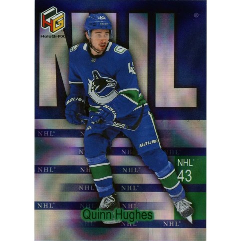 QUINN HUGHES insert 20-21 Extended HoloGrFx NHL