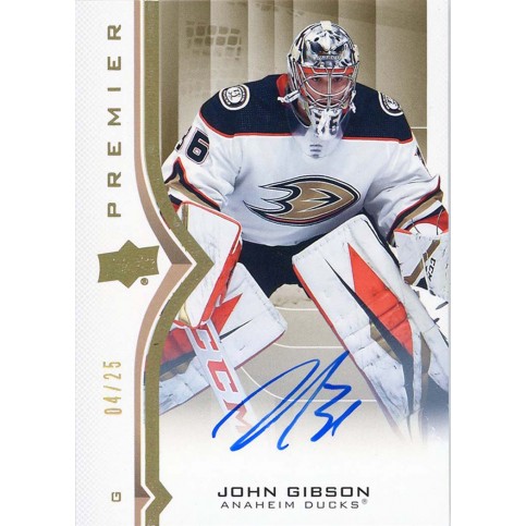 JOHN GIBSON insert 20-21 UD Premier Gold Spectrum Autographs /25