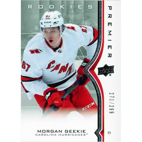 MORGAN GEEKIE insert RC 20-21 UD Premier Rookies /299