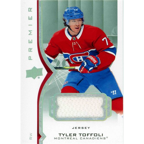 TYLER TOFFOLI jersey 20-21 UD Premier Jersey Relic