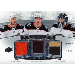 GETZLAF / LINDHOLM / GIBSON jersey 20-21 UD Premier Triple Jersey /49