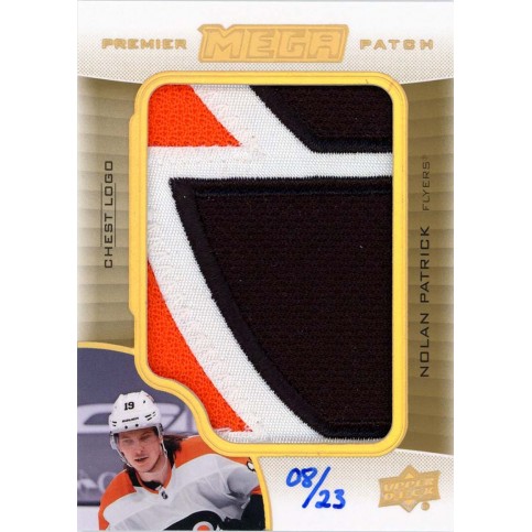 NOLAN PATRICK patch 20-21 UD Premier Mega Patch Chest Logo /23