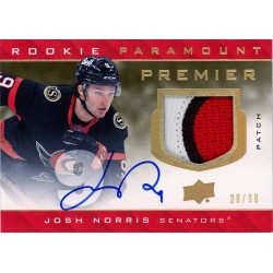 JOSH NORRIS auto patch RC 20-21 UD Premier Rookie Paramount Auto Patch /99