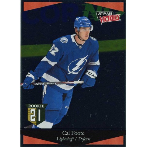 CAL FOOTE insert RC 20-21 20-21 Extended Ultimate Victory Rookie