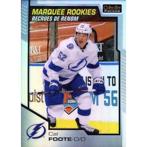 CAL FOOTE insert RC 20-21 OPC Platinum Marquee Rookies Rainbow