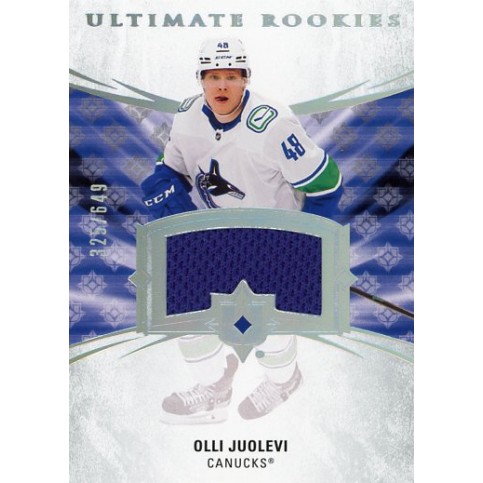 OLLI JUOLEVI jersey RC 20-21 UD Ultimate Rookies Jersey /649