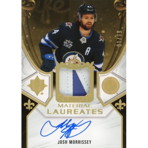 JOSH MORRISSEY auto patch 20-21 UD Ultimate Signature Material Laureates /99