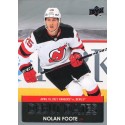 NOLAN FOOTE insert 21-22 UD Series 1 Debut Dates