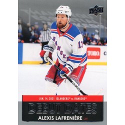 ALEXIS LAFRENIERE insert 21-22 UD Series 1 Debut Dates