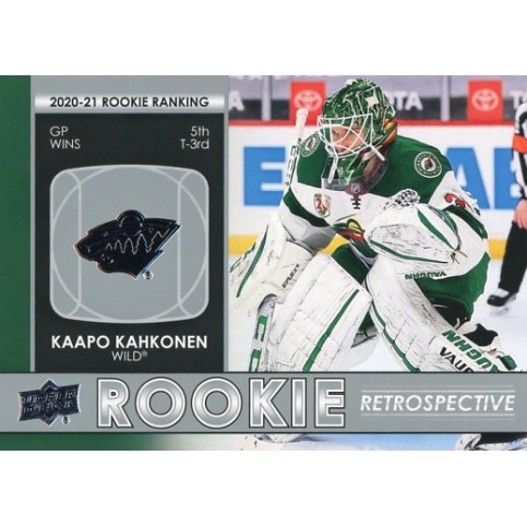 KAAPO KAHKONEN insert 21-22 UD Series 1 Rookie Retrospective