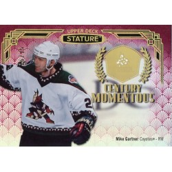 MIKE GARTNER insert 20-21 Stature Centruy Momentous Red /75