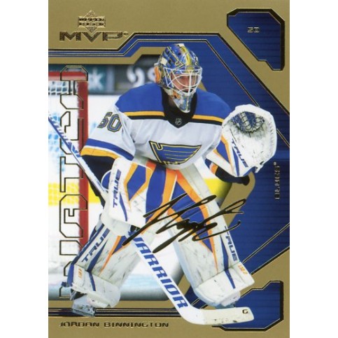 JORDAN BINNINGTON insert 21-22 UD MVP 20th Anniversary Gold