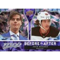JACK HUGHES insert 21-22 UD MVP Before and After