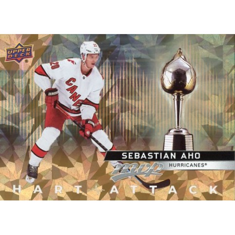 SEBASTIAN AHO insert 21-22 UD MVP Hart Attack Gold