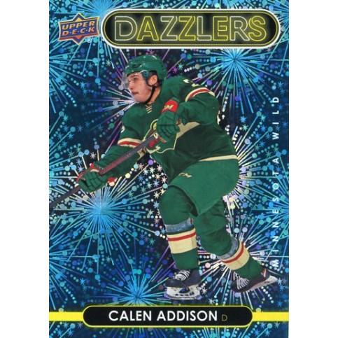 CALEN ADDISON insert RC 21-22 UD Series 2 Dazzlers Blue