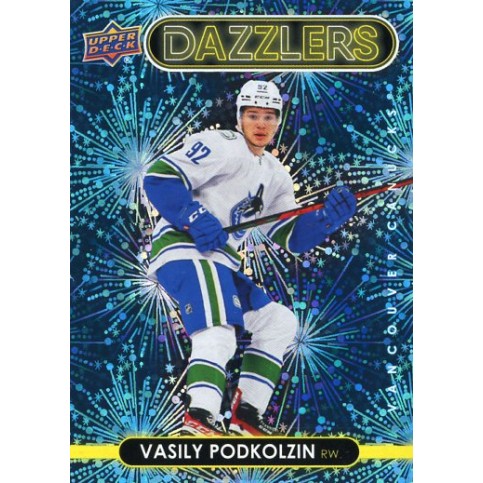 VASILY PODKOLZIN insert RC 21-22 UD Series 2 Dazzlers Blue