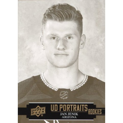 JAN JENÍK insert RC 21-22 UD Series 2 Portraits Rookies