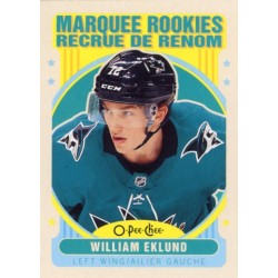 WILLIAM EKLUND insert RC 21-22 OPC Retro Update Marquee Rookies