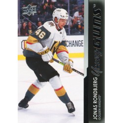 JONAS RONDBJERG insert RC 21-22 UD Series 2 Young Guns