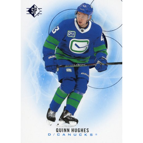 QUINN HUGHES paralel 20-21 UD SP Blue 