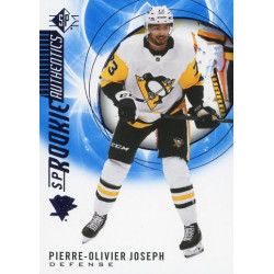 PIERRE-OLIVIER JOSEPH insert RC 20-21 UD SP Rookie Authentics Blue