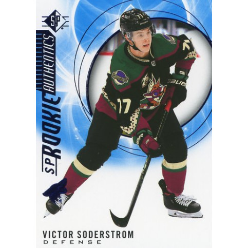 VICTOR SODERSTROM insert RC 20-21 UD SP Rookie Authentics Blue