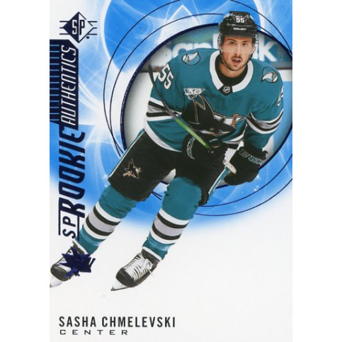 SASHA CHMELEVSKI insert RC 20-21 UD SP Rookie Authentics Blue