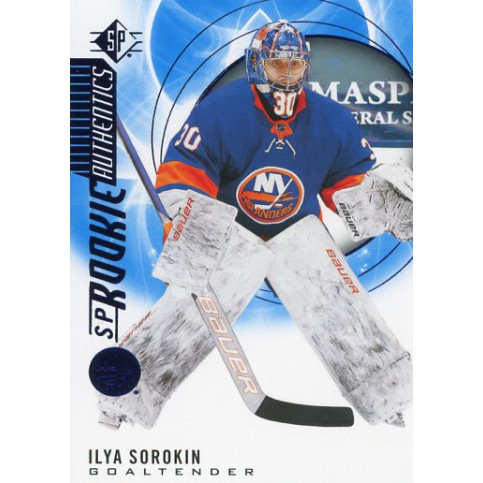 ILYA SOROKIN insert RC 20-21 UD SP Rookie Authentics Blue