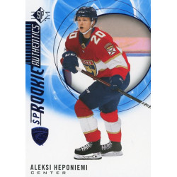 ALEKSI HEPONIEMI insert RC 20-21 UD SP Rookie Authentics Blue