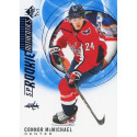 CONNOR MCMICHAEL insert RC 20-21 UD SP Rookie Authentics Blue