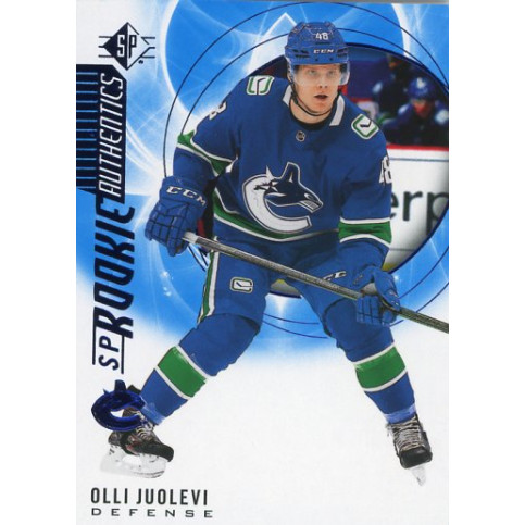 OLLI JUOLEVI insert RC 20-21 UD SP Rookie Authentics Blue