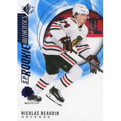 NICOLAS BEAUDIN insert RC 20-21 UD SP Rookie Authentics Blue