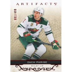 ZACH PARISE paralel 21-22 UD Artifacts Ruby /499