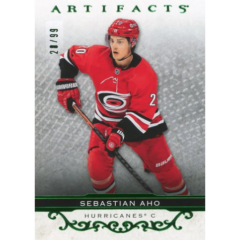 SEBASTIAN AHO insert 21-22 UD Artifacts Stars Emerald /99