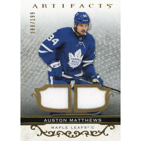 AUSTON MATTHEWS jersey 21-22 UD Artifacts Material Gold /199