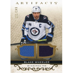 BLAKE WHEELER jersey 21-22 UD Artifacts Material Gold /249